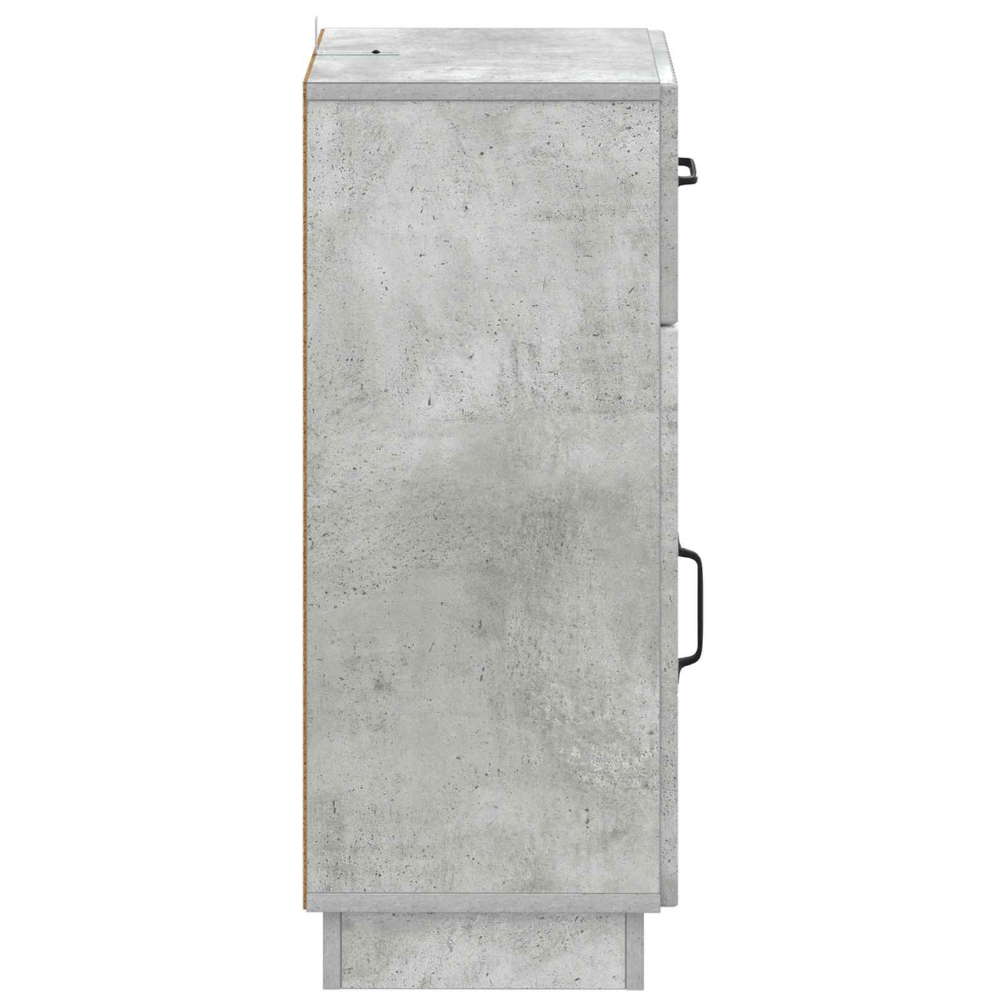 vidaXL Bathroom Storage Cainet HOORN Concrete Grey 30 x 31 x 77 cm