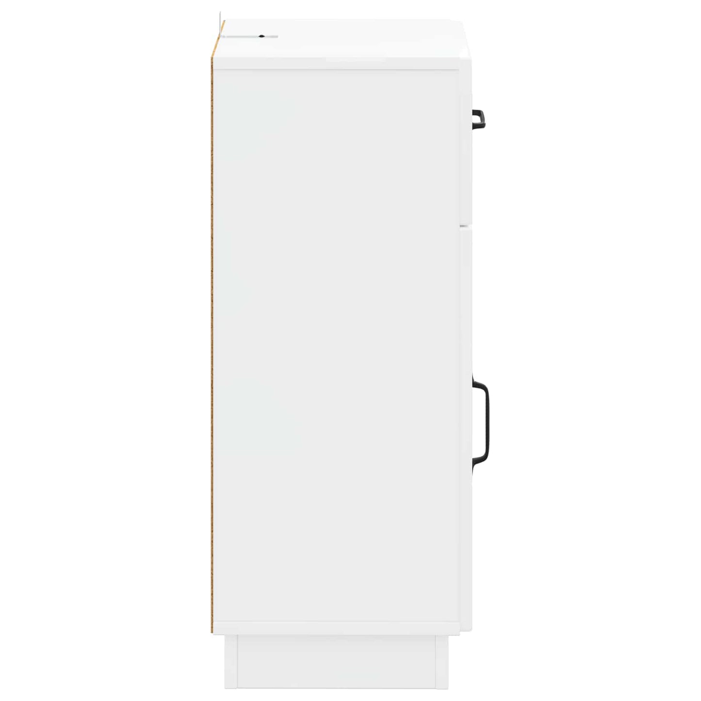 vidaXL Bathroom Storage Cainet HOORN High Gloss White 30 x 31 x 77 cm