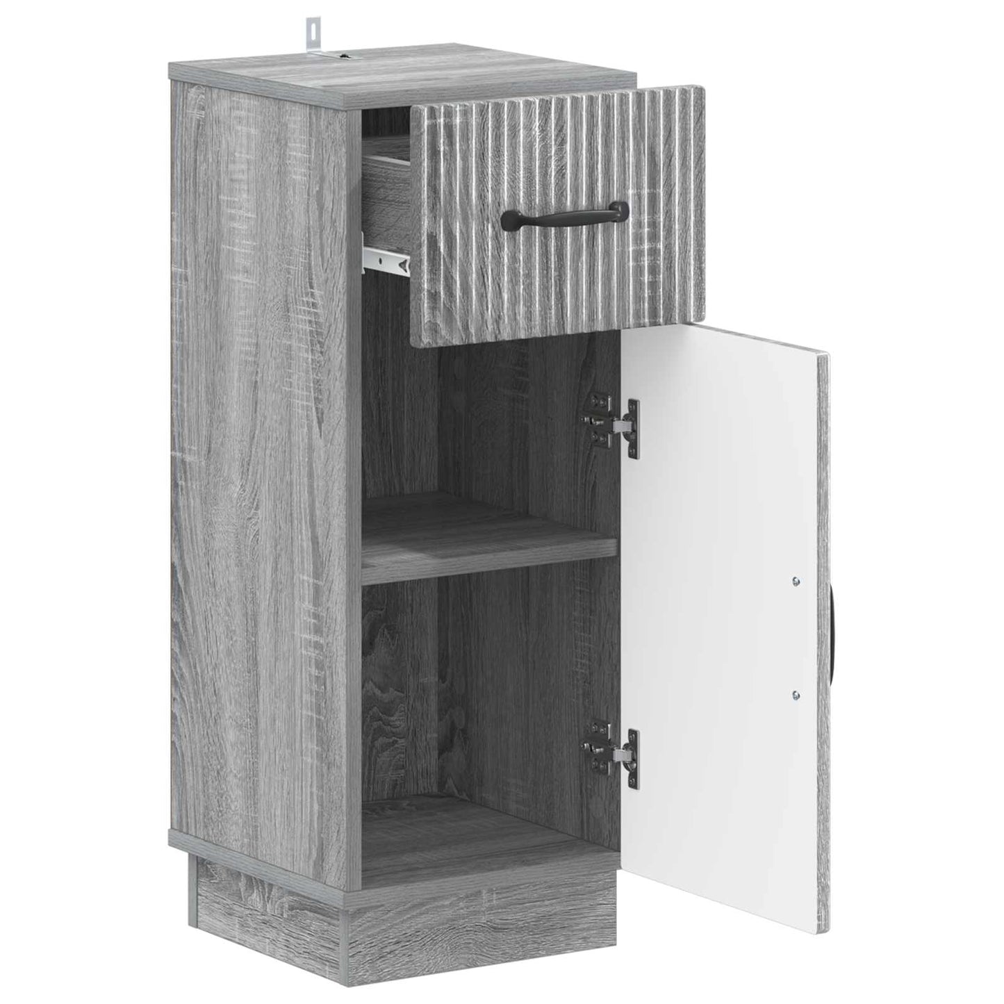 vidaXL Bathroom Storage Cainet HOORN Grey Sonoma 30 x 31 x 77 cm