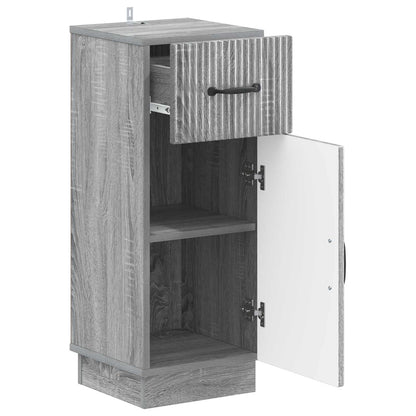 vidaXL Bathroom Storage Cainet HOORN Grey Sonoma 30 x 31 x 77 cm