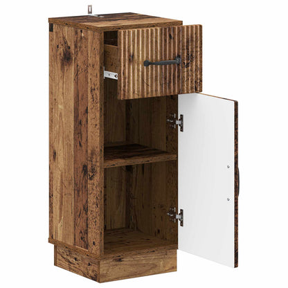 vidaXL Bathroom Storage Cainet HOORN Old Wood 30 x 31 x 77 cm