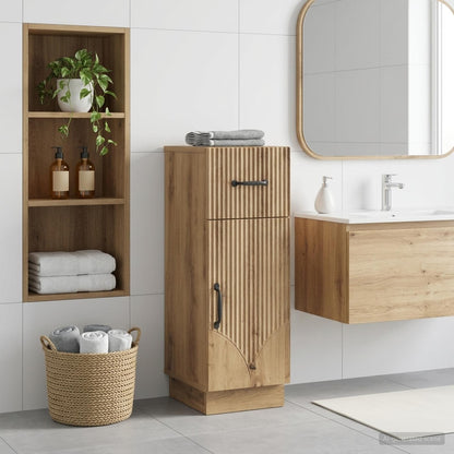 vidaXL Bathroom Storage Cainet HOORN Artisan Oak 30 x 31 x 77 cm