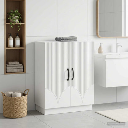 vidaXL Bathroom Storage Cainet HOORN White 59.5 x 31 x 77 cm