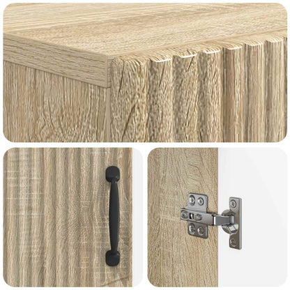 vidaXL Bathroom Storage Cainet HOORN Sonoma Oak 59.5 x 31 x 77 cm