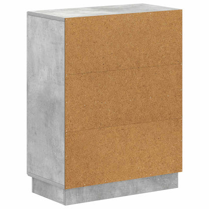 vidaXL Bathroom Storage Cainet HOORN Concrete Grey 59.5 x 31 x 77 cm