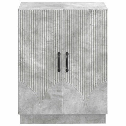 vidaXL Bathroom Storage Cainet HOORN Concrete Grey 59.5 x 31 x 77 cm