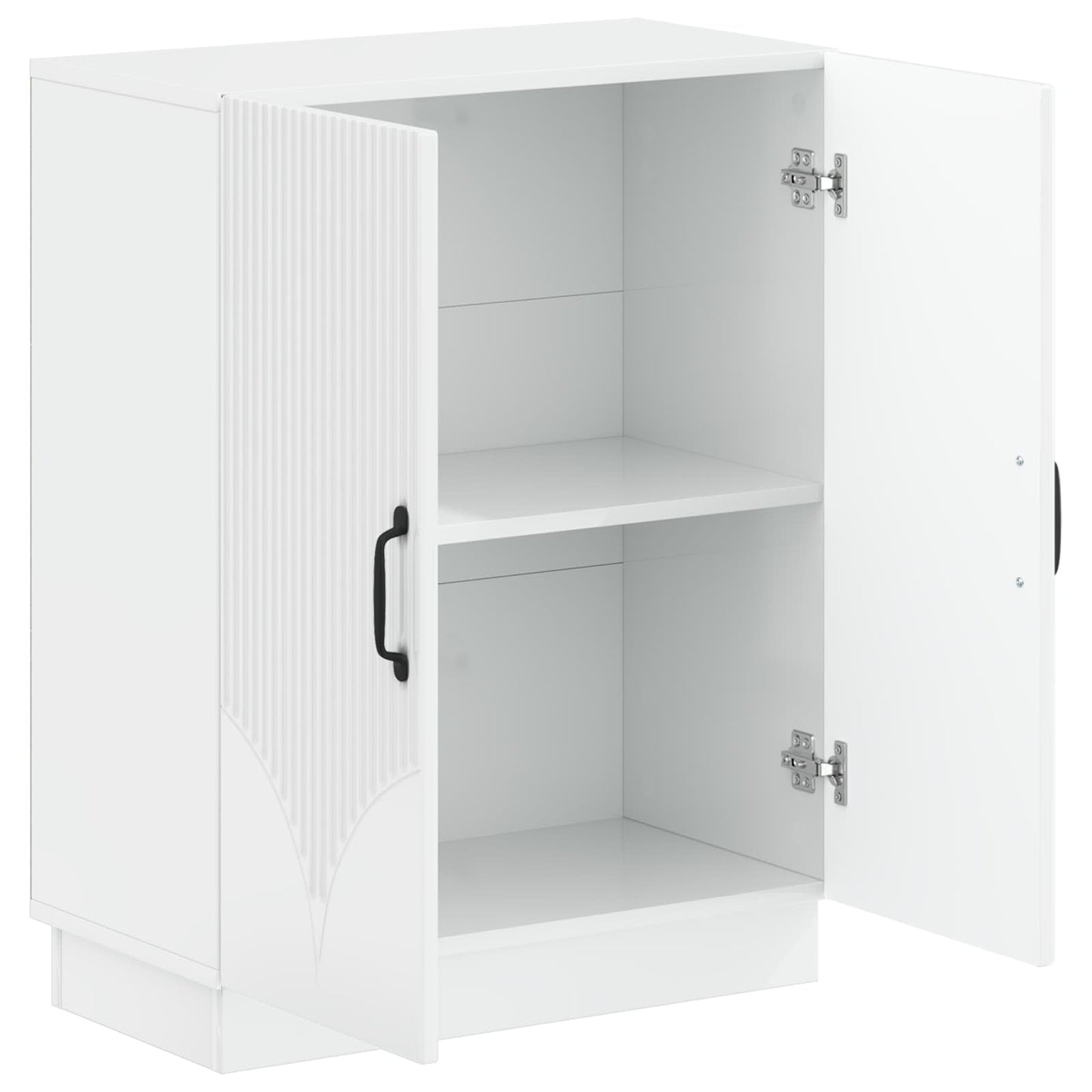 vidaXL Bathroom Storage Cainet HOORN High Gloss White