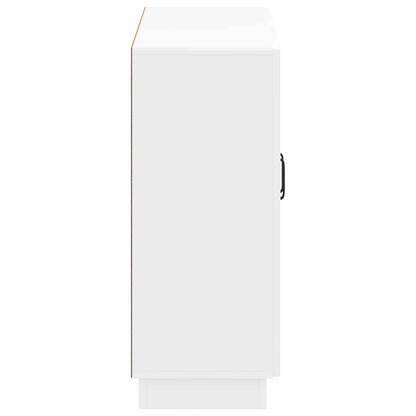 vidaXL Bathroom Storage Cainet HOORN High Gloss White