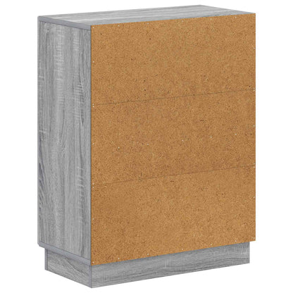 vidaXL Bathroom Storage Cainet HOORN Grey Sonoma 59.5 x 31 x 77 cm