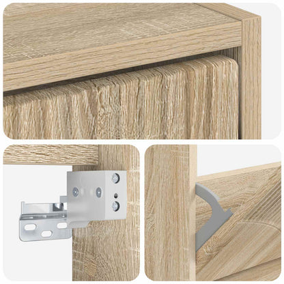vidaXL Wall-Mounted Shoe Cabinet HOORN 71 x 17 x 43 cm Engineered Wood