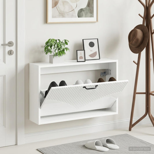 vidaXL Wall-Mounted Shoe Cabinet HOORN 71 x 17 x 43 cm Engineered Wood