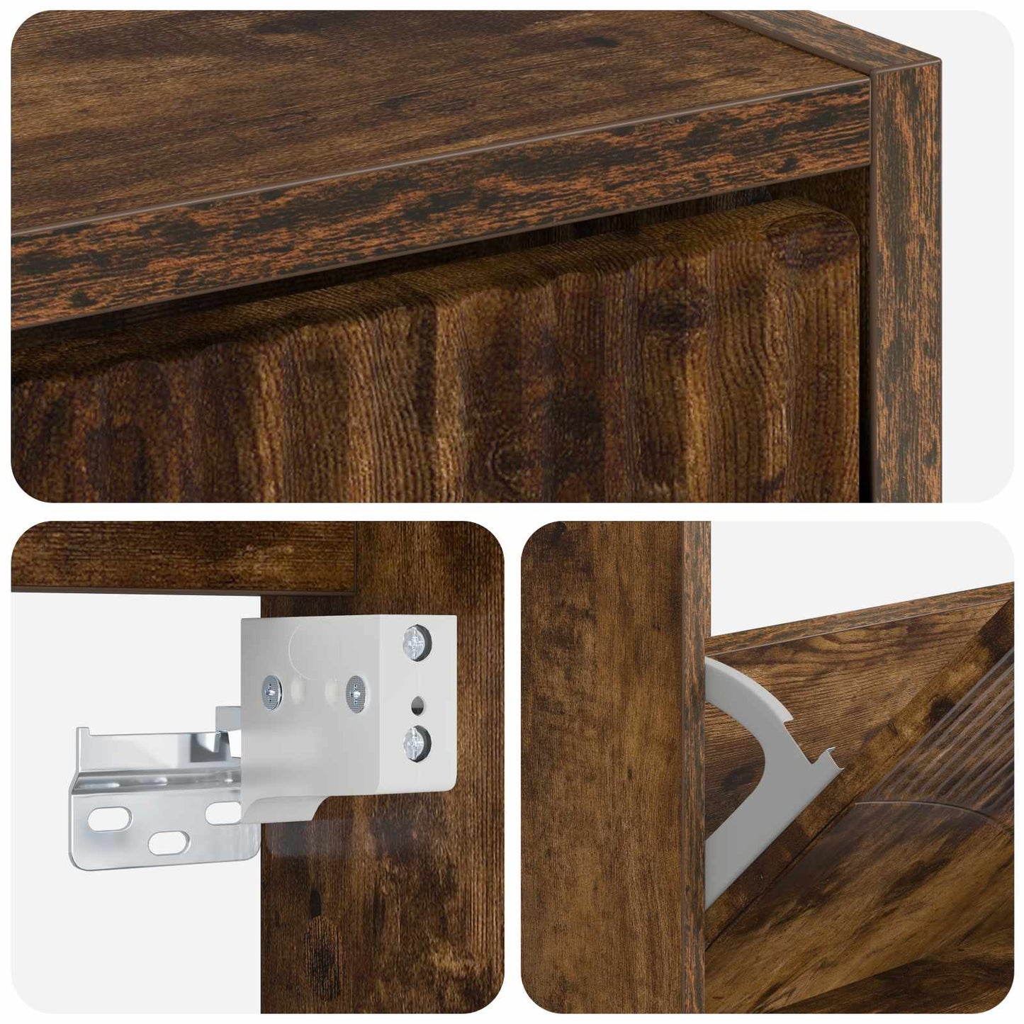 vidaXL Wall-Mounted Shoe Cabinet HOORN 71 x 17 x 43 cm Engineered Wood
