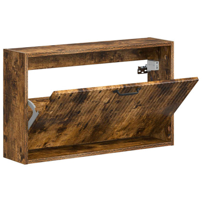 vidaXL Wall-Mounted Shoe Cabinet HOORN 71 x 17 x 43 cm Engineered Wood