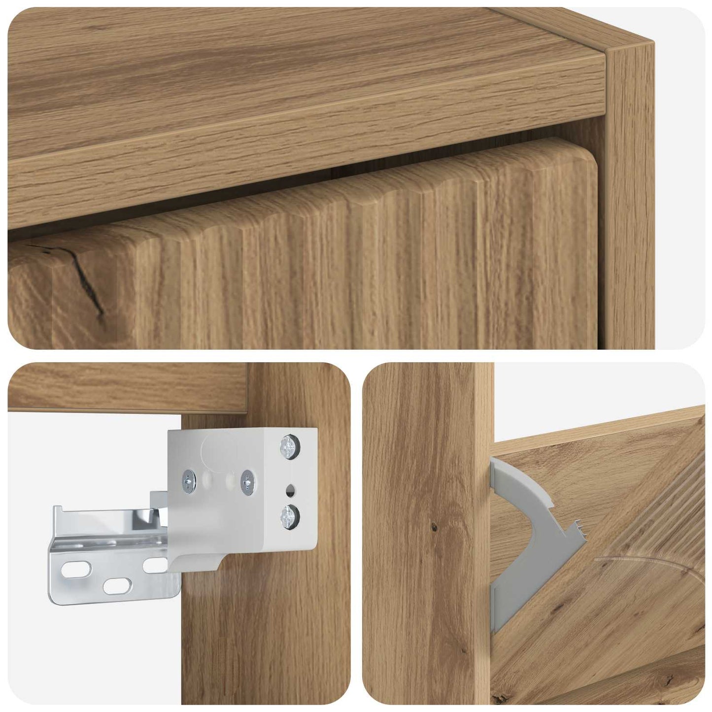 vidaXL Wall-Mounted Shoe Cabinet HOORN 71 x 17 x 43 cm Engineered Wood