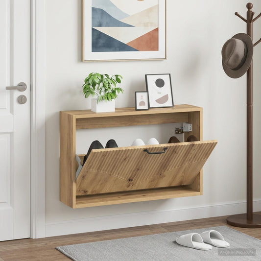 vidaXL Wall-Mounted Shoe Cabinet HOORN 71 x 17 x 43 cm Engineered Wood