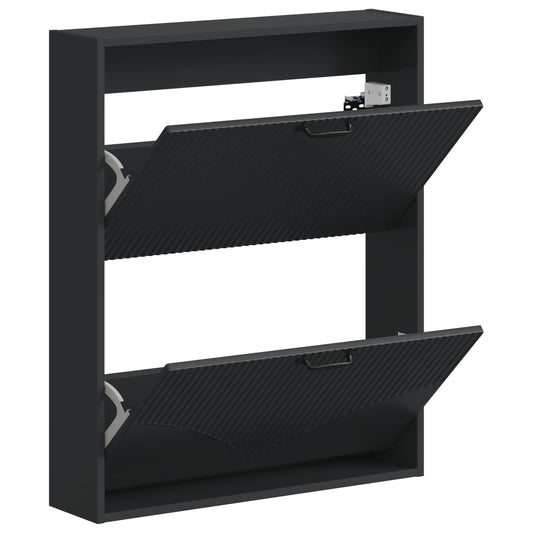 vidaXL Wall-Mounted Shoe Cabinet HOORN 71 x 17 x 86 cm Engineered Wood