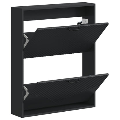vidaXL Wall-Mounted Shoe Cabinet HOORN 71 x 17 x 86 cm Engineered Wood