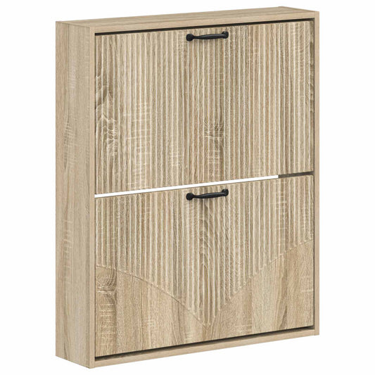vidaXL Wall-Mounted Shoe Cabinet HOORN 71 x 17 x 86 cm Engineered Wood