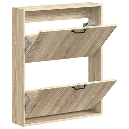 vidaXL Wall-Mounted Shoe Cabinet HOORN 71 x 17 x 86 cm Engineered Wood