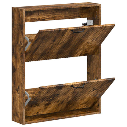 vidaXL Wall-Mounted Shoe Cabinet HOORN 71 x 17 x 86 cm Engineered Wood