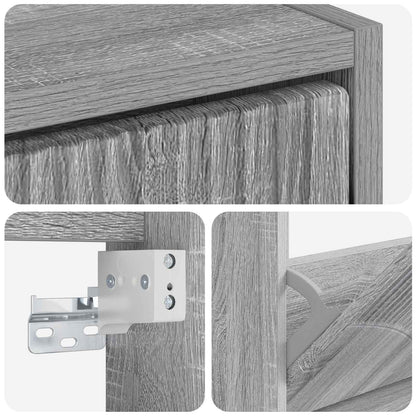 vidaXL Wall-Mounted Shoe Cabinet HOORN 71 x 17 x 86 cm Engineered Wood