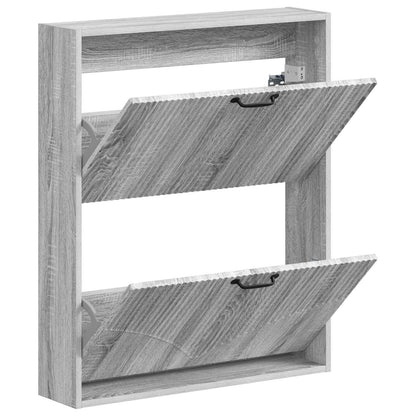 vidaXL Wall-Mounted Shoe Cabinet HOORN 71 x 17 x 86 cm Engineered Wood