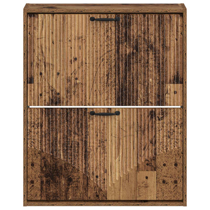 vidaXL Wall-Mounted Shoe Cabinet HOORN 71 x 17 x 86 cm Engineered Wood