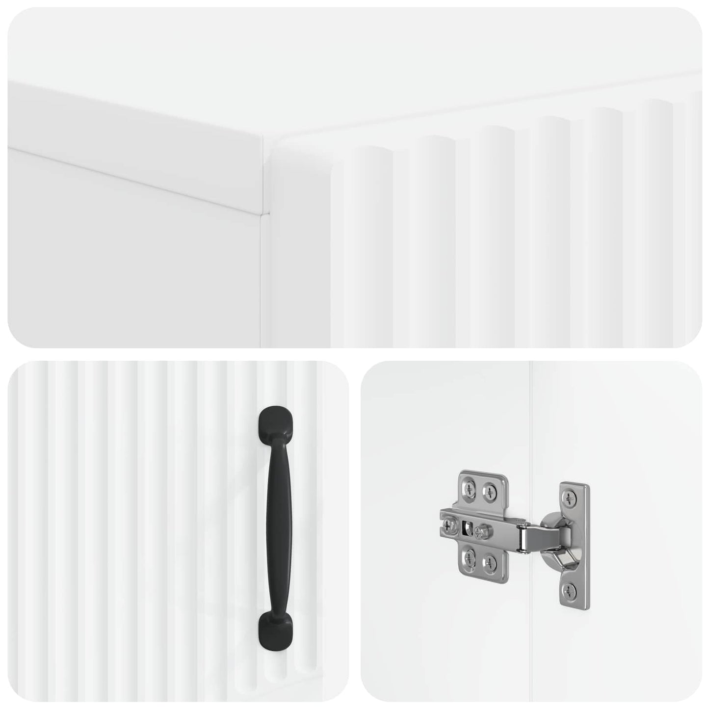 vidaXL Shoe Cabinet HOORN 59.5 x 39.5 x 87 cm Engineered Wood White
