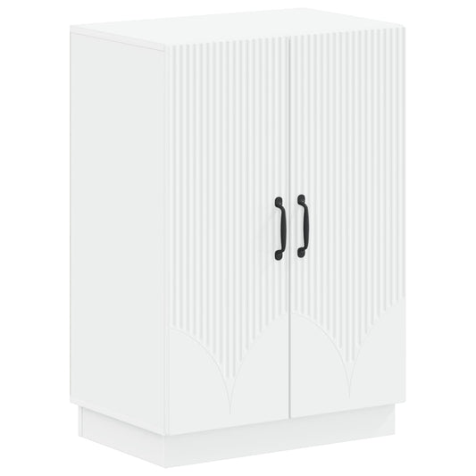 vidaXL Shoe Cabinet HOORN 59.5 x 39.5 x 87 cm Engineered Wood White