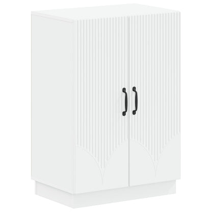 vidaXL Shoe Cabinet HOORN 59.5 x 39.5 x 87 cm Engineered Wood White