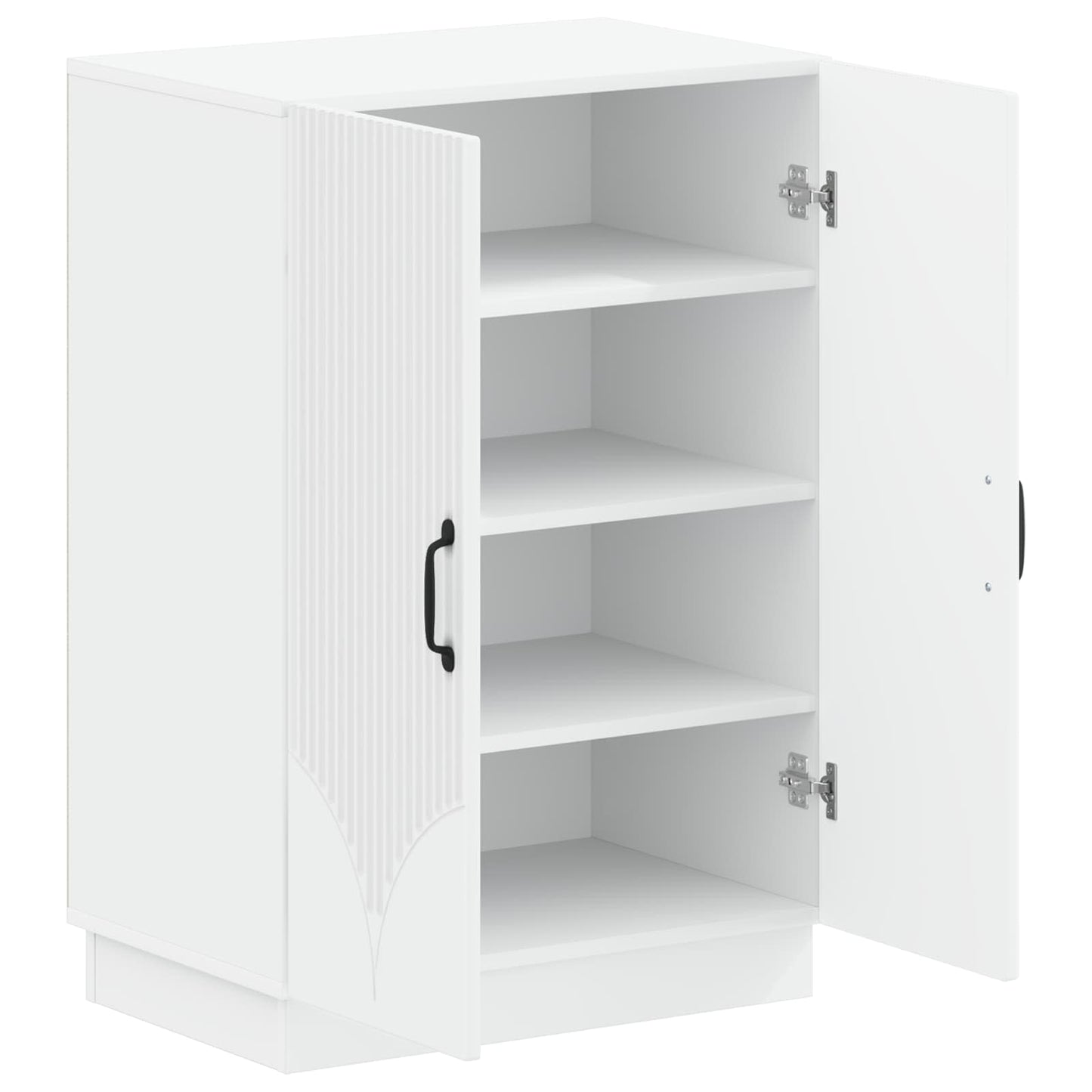 vidaXL Shoe Cabinet HOORN 59.5 x 39.5 x 87 cm Engineered Wood White