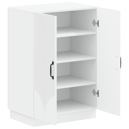 vidaXL Shoe Cabinet HOORN 59.5 x 39.5 x 87 cm Engineered Wood White
