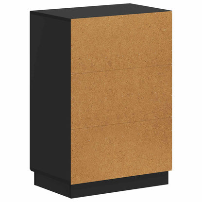 vidaXL Shoe Cabinet HOORN 59.5 x 39.5 x 87 cm Engineered Wood Black