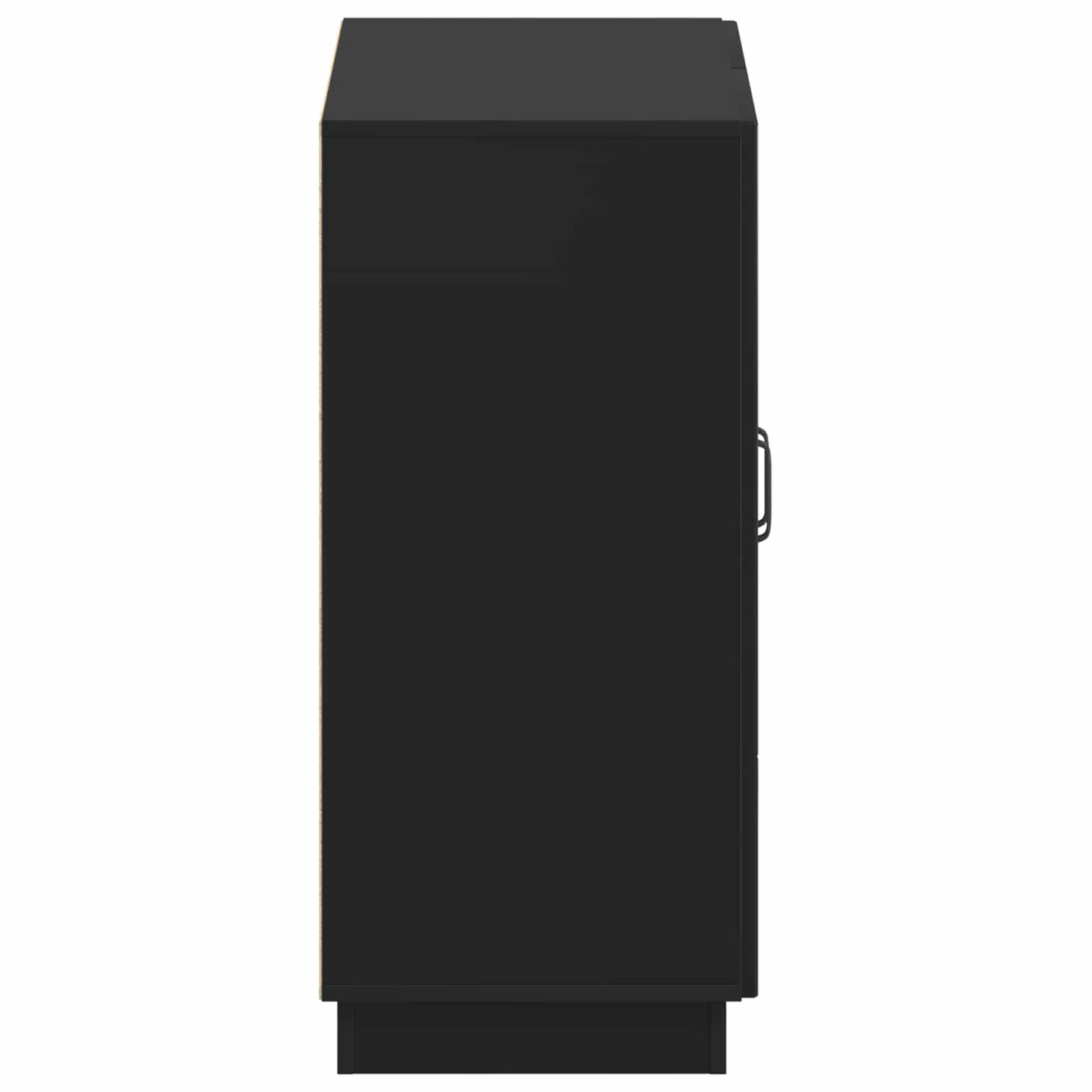 vidaXL Shoe Cabinet HOORN 59.5 x 39.5 x 87 cm Engineered Wood Black