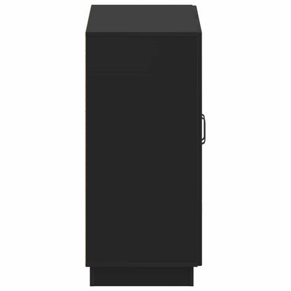 vidaXL Shoe Cabinet HOORN 59.5 x 39.5 x 87 cm Engineered Wood Black