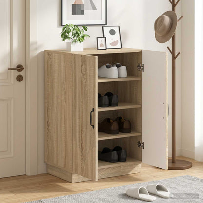 vidaXL Shoe Cabinet HOORN 59.5 x 39.5 x 87 cm Engineered Wood