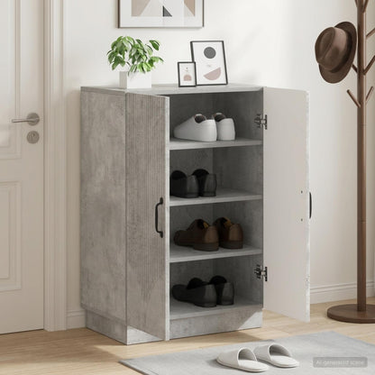 vidaXL Shoe Cabinet HOORN 59.5 x 39.5 x 87 cm Engineered Wood