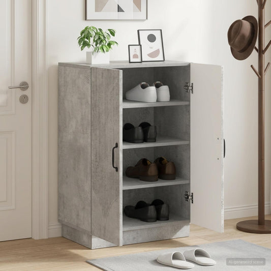 vidaXL Shoe Cabinet HOORN 59.5 x 39.5 x 87 cm Engineered Wood