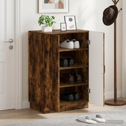 vidaXL Shoe Cabinet HOORN 59.5 x 39.5 x 87 cm Engineered Wood