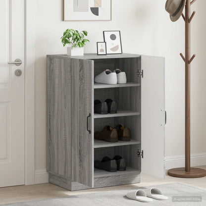 vidaXL Shoe Cabinet HOORN 59.5 x 39.5 x 87 cm Engineered Wood