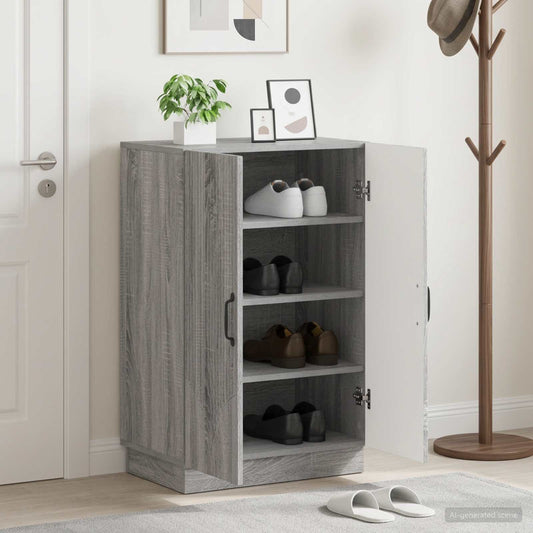 vidaXL Shoe Cabinet HOORN 59.5 x 39.5 x 87 cm Engineered Wood
