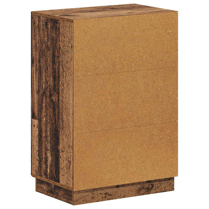 vidaXL Shoe Cabinet HOORN 59.5 x 39.5 x 87 cm Engineered Wood Old Wood