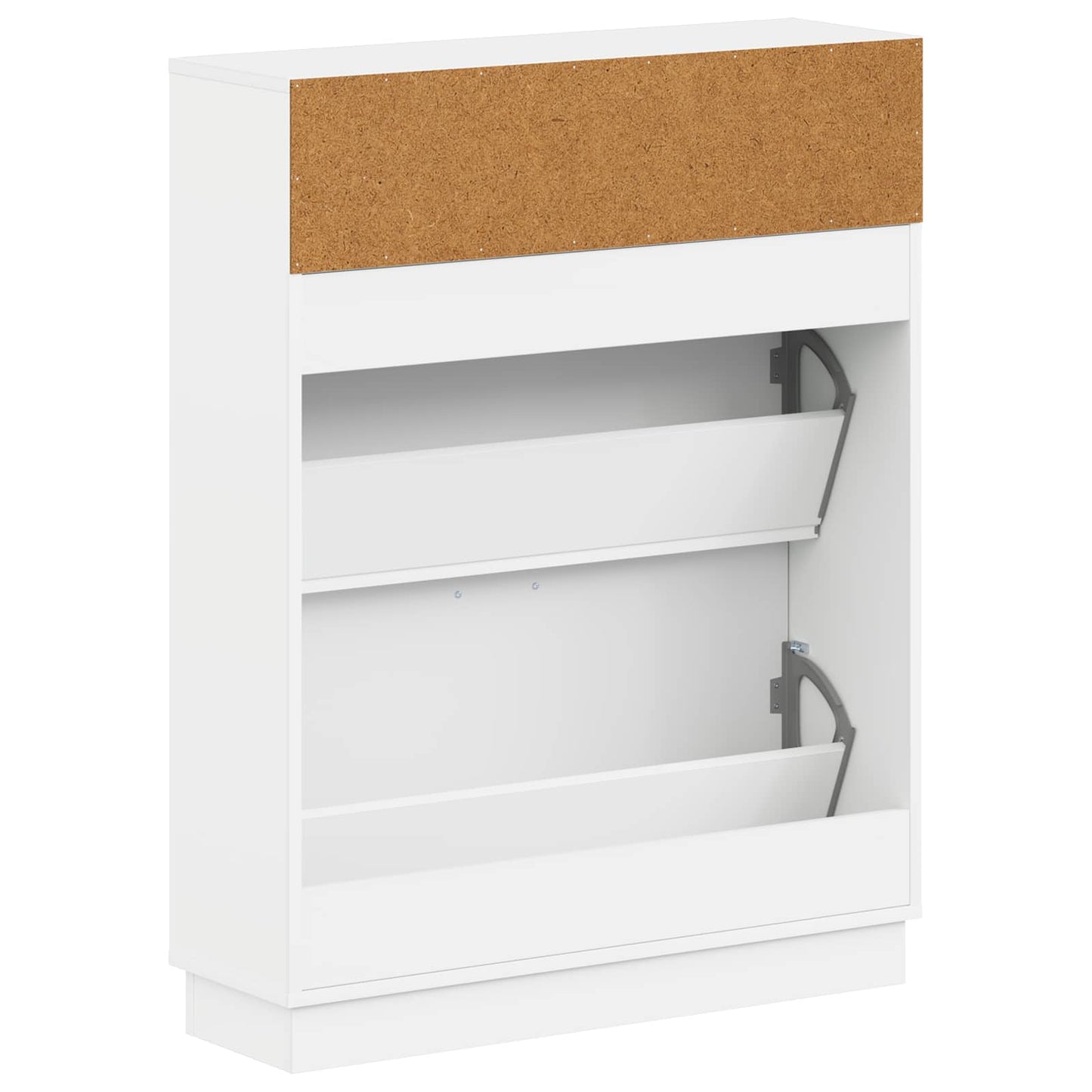 vidaXL Shoe Cabinet HOORN 78 x 24 x 100 cm Engineered Wood White