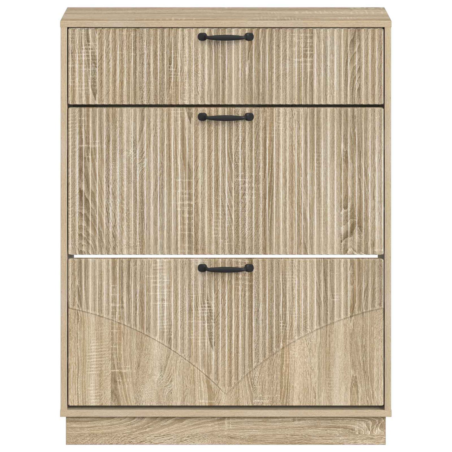 vidaXL Shoe Cabinet HOORN 78 x 24 x 100 cm Engineered Wood Sonoma Oak
