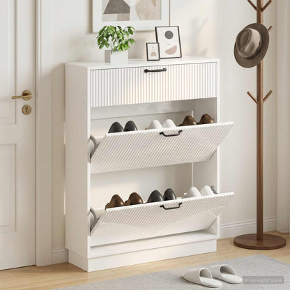 vidaXL Shoe Cabinet HOORN 78 x 24 x 100 cm Engineered Wood