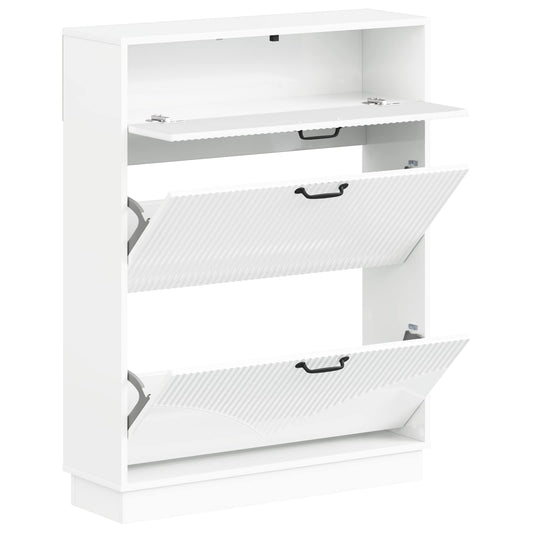 vidaXL Shoe Cabinet HOORN 78 x 24 x 100 cm Engineered Wood