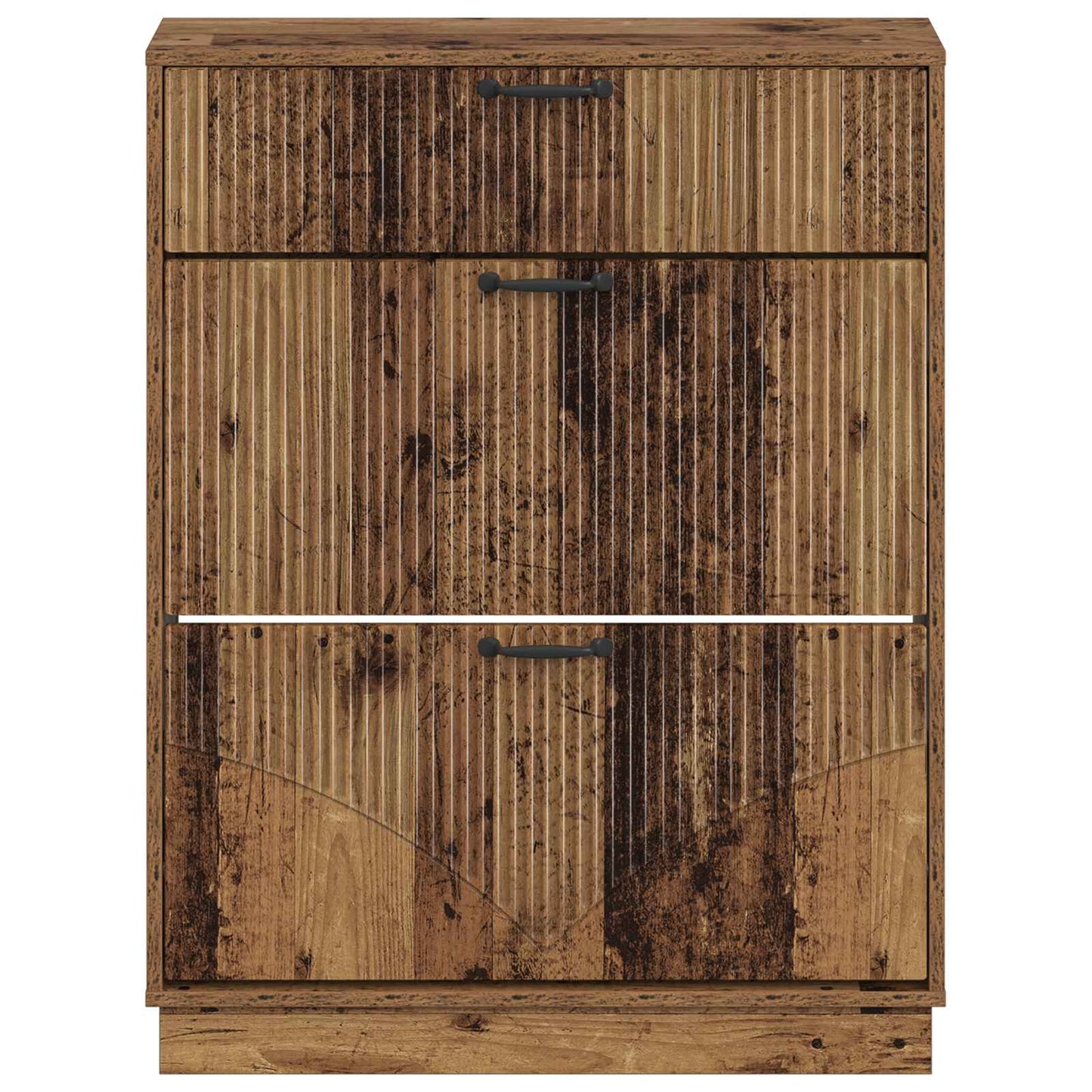 vidaXL Shoe Cabinet HOORN 78 x 24 x 100 cm Engineered Wood Old Wood