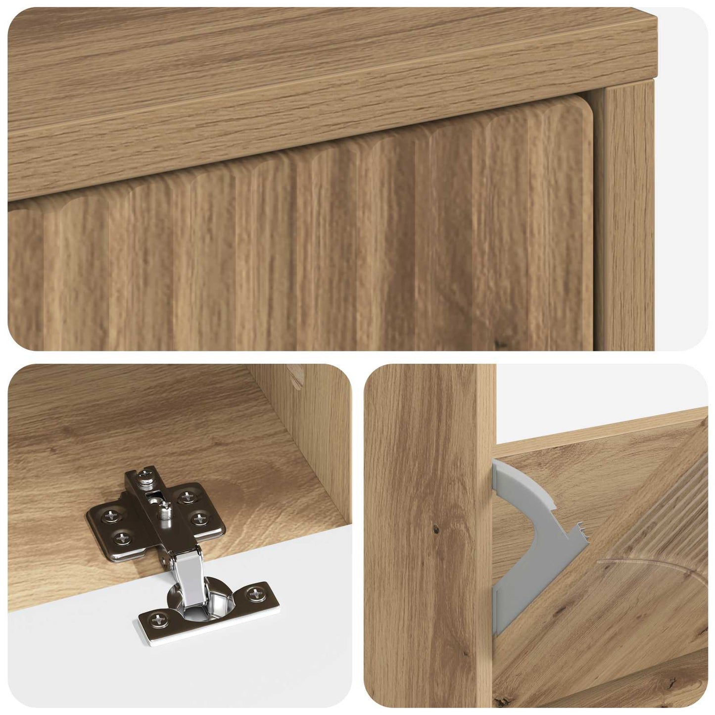 vidaXL Shoe Cabinet HOORN 78 x 24 x 100 cm Engineered Wood Artisan Oak