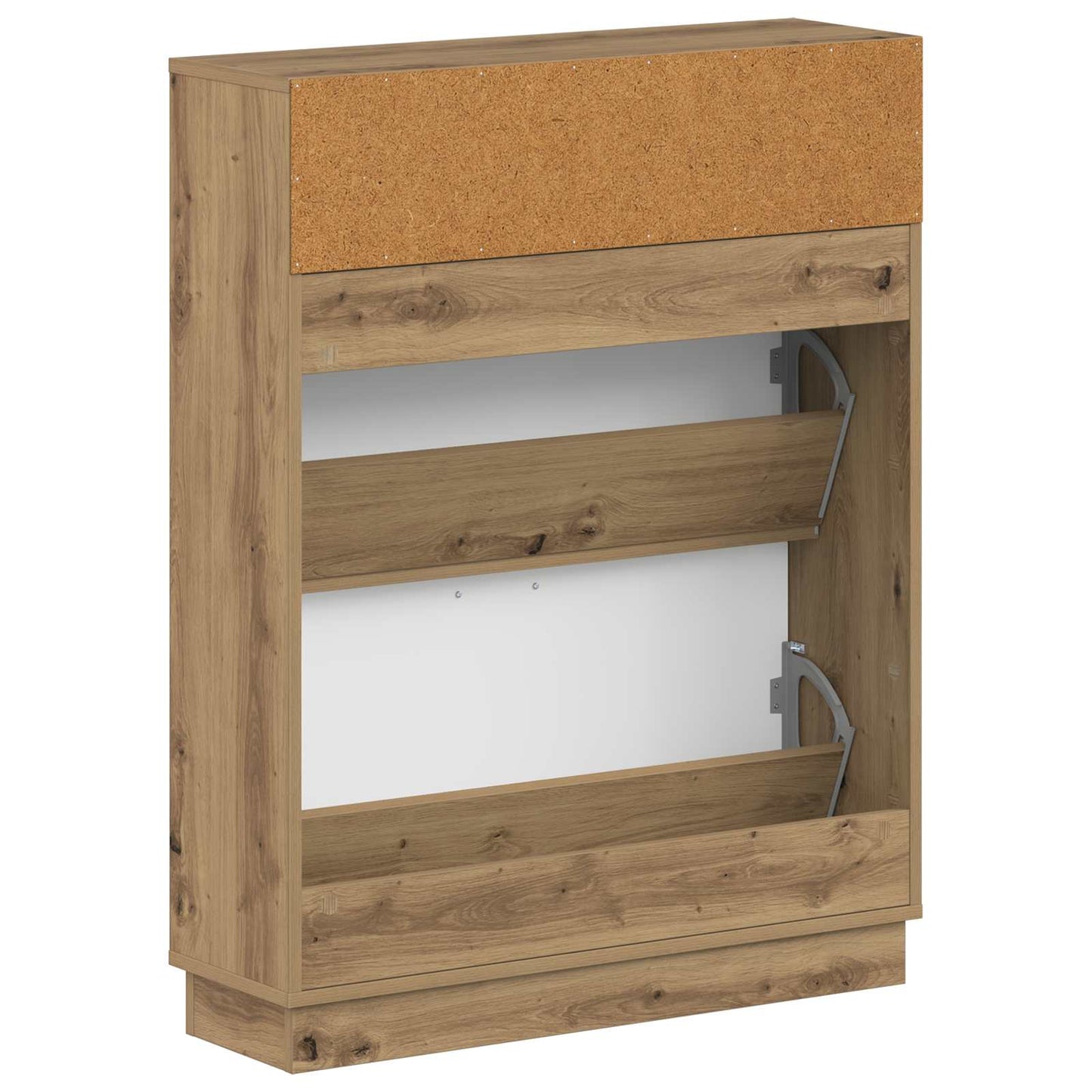 vidaXL Shoe Cabinet HOORN 78 x 24 x 100 cm Engineered Wood Artisan Oak