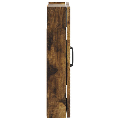 vidaXL Dartboard Cabinet HOORN Smoked Oak 52.5 x 10.5 x 53.5 cm